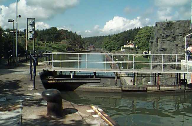 Utsikten nedstr�ms.