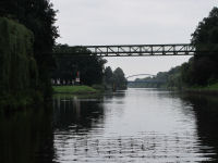 Kanalen inne i staden Meppen.