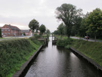 Kanalen sedd fr�n bron  n�ra K�stenkanalen