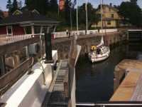 Passing through the lock